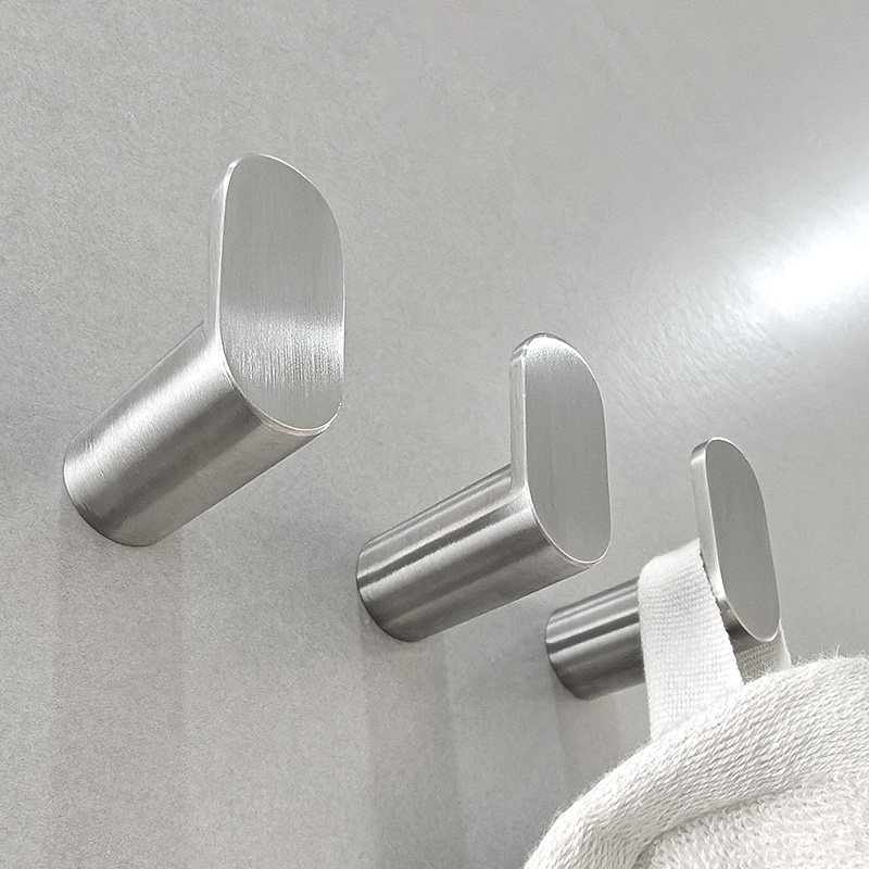 德国SEVENR浴室毛巾挂钩304不锈钢免打孔强力承重门后挂衣服卫生,家装主材,挂钩/挂衣钩,淘宝优惠券,粉丝福利购,淘宝优惠卷