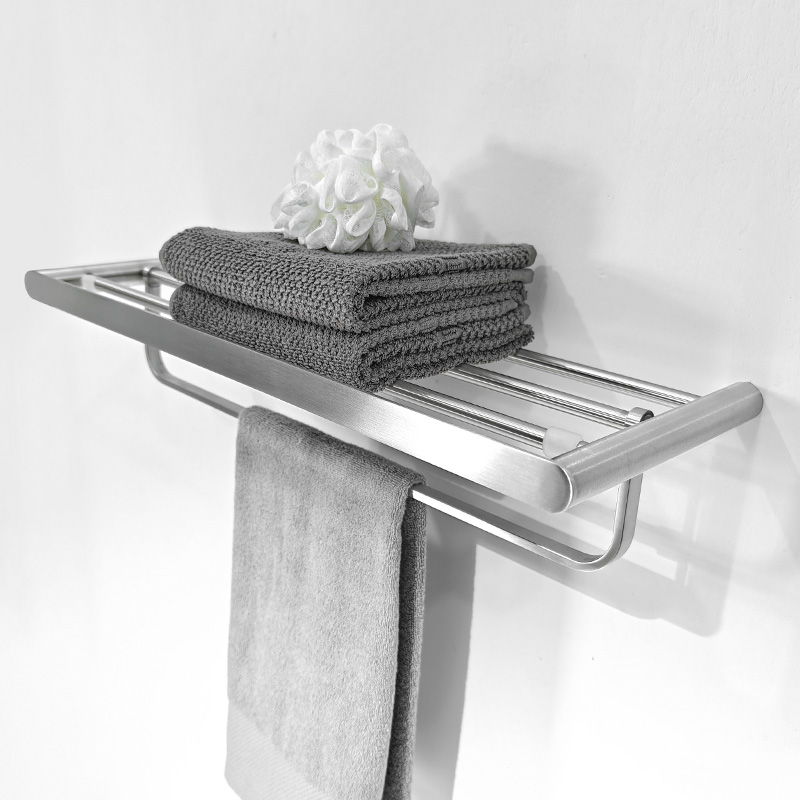 德国SEVENR卫生间304不锈钢浴巾置物架 浴室高端高级感衣物毛巾
