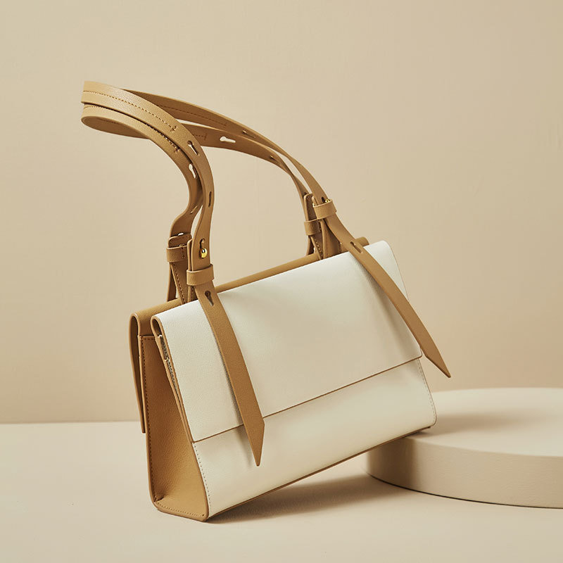 大容量真皮托特包女原创设计单肩