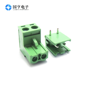 KF2EDG RS/KF-2P 间距5.08MM 300V 10A 一套 弯针 拔插式接线端子