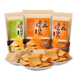 卧龙休闲食品老灶锅巴量贩装麻辣味解馋小零食怀旧网红400克/袋