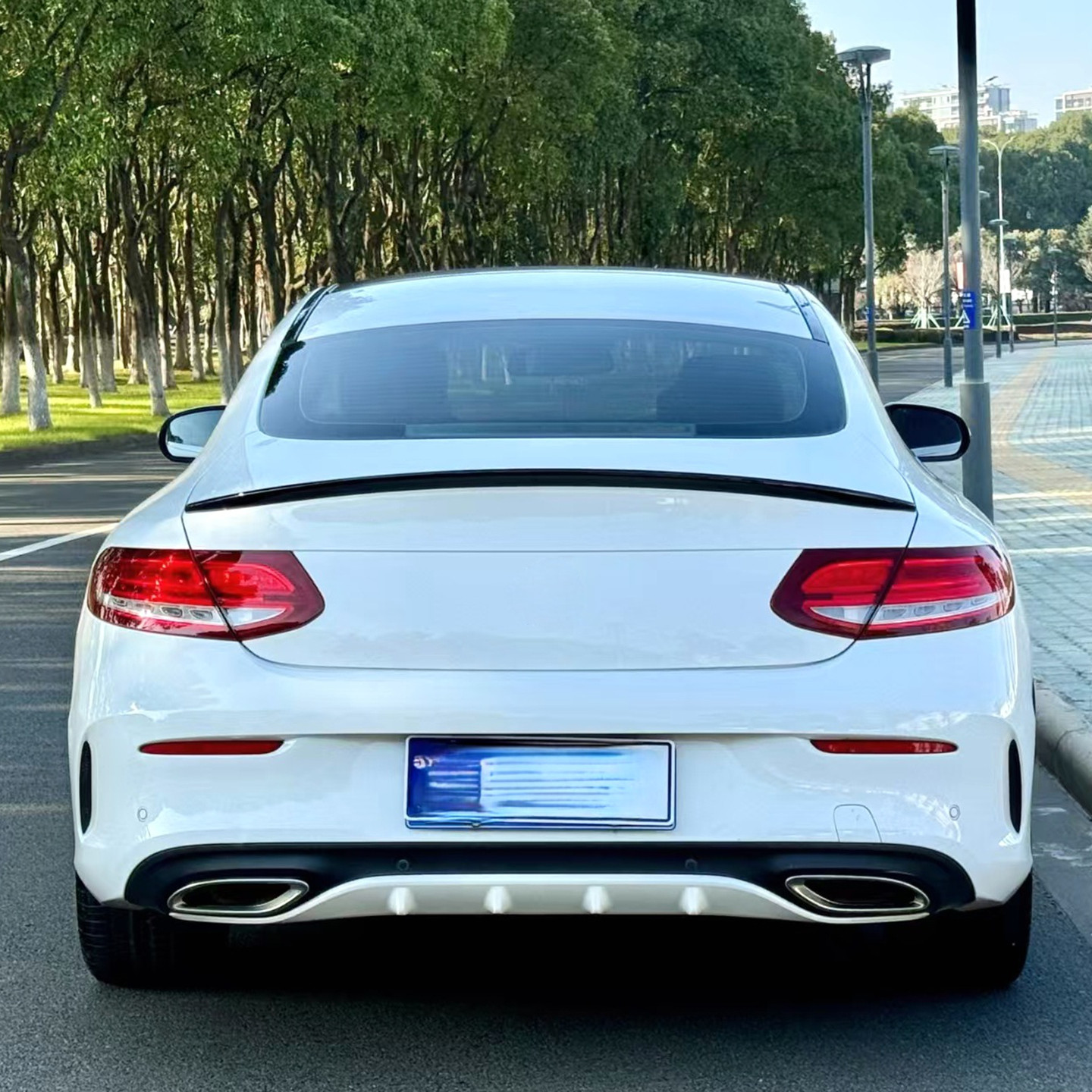 适用新奔驰CLS W257尾翼CLS300 350 260改装CLS53尾翼AMG款定风翼 - 实物图