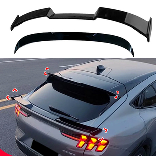 适用福特电马尾翼 Mustang Mach-E中翼顶翼免打孔扰流板改装配件