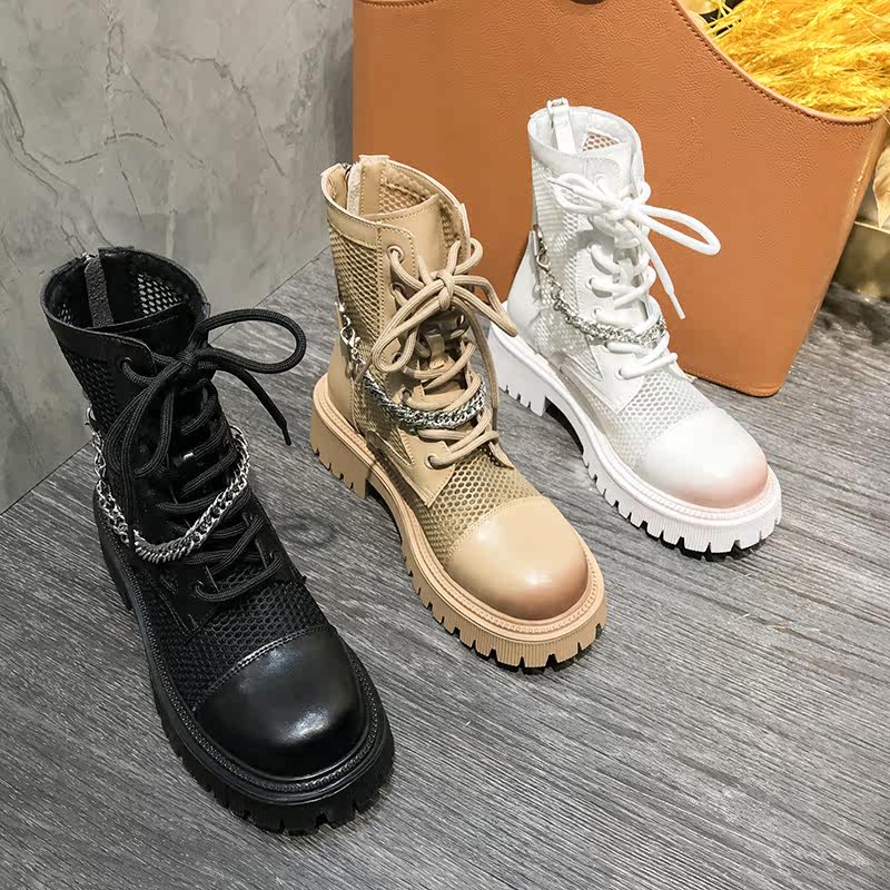 后系带厚底靴价格 后系带厚底靴图片 星期三