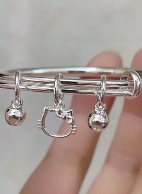 新款KT猫铃铛凯蒂猫吊坠小众手环送闺蜜女友生日可爱手链女款