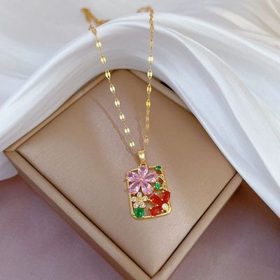 花朵项链时尚轻奢小众新款个性设计高级气质优雅百搭精致锁骨链女