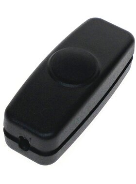 风扇吊扇床头灯台灯鱼缸插座DC线上开关防水帽按钮黑色1.5A