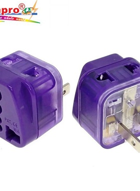 Wonpro稳不落国标美标万用转换插头一转二插孔中国台湾美国日本用