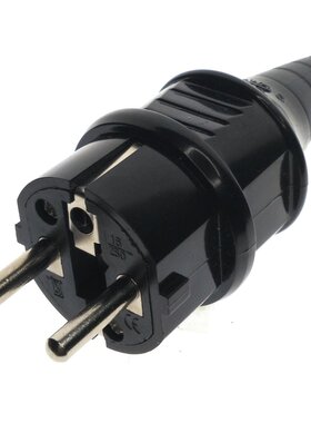 德标可拆卸接线插头 法国德国巴厘岛韩国插 粗圆16A250V