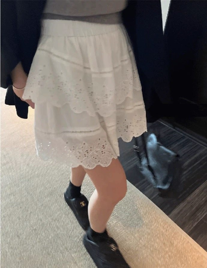 大碗plus定制大码女装微胖白色花边短裙夏宽松显瘦A字休闲半身裙,女装/女士精品,大码半身裙,淘宝优惠券,粉丝福利购,淘宝优惠卷