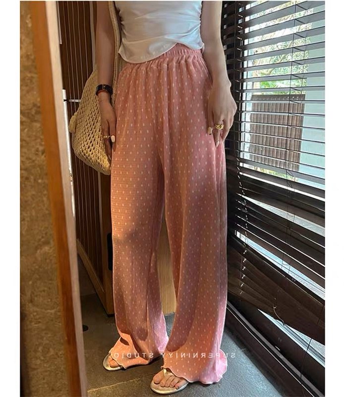 大碗plus定制大码女装微胖mm慵懒风波点阔腿夏宽松显瘦休闲拖地裤,女装/女士精品,大码裤装,淘宝优惠券,粉丝福利购,淘宝优惠卷