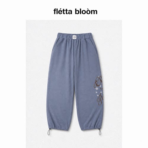 ●fletta bloom GILA ARCHIVE Jennie同款字母休闲裤星星烫钻卫裤