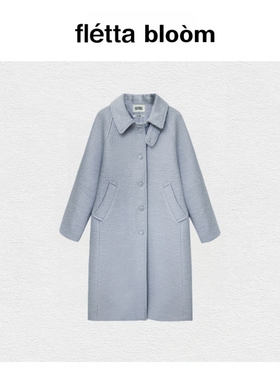 【现货】fletta bloom挚爱大衣！overtake翻领单排扣毛呢外套外套