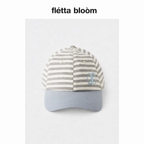 ●fletta bloom韩国潮牌ason棒球帽logo条纹鸭舌帽遮阳帽子