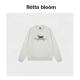 fletta 现货 bloom韩国小众Thebarnnet八奶家小狗加绒圆领卫衣
