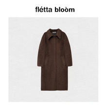 【现货】fletta bloom韩国东大门amomento中长款羊毛呢子苏力大衣