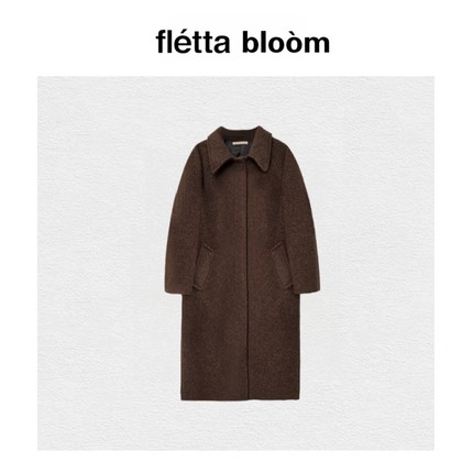 【现货】fletta bloom韩国东大门amomento中长款羊毛呢子苏力大衣