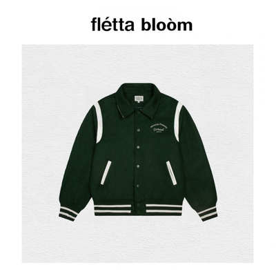 【现货】fletta bloom韩国小众Marithe棒球服外套jennie同款夹克