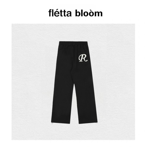 【现货】fletta bloom韩国jennie同款rockcake刺绣R字母口袋卫裤