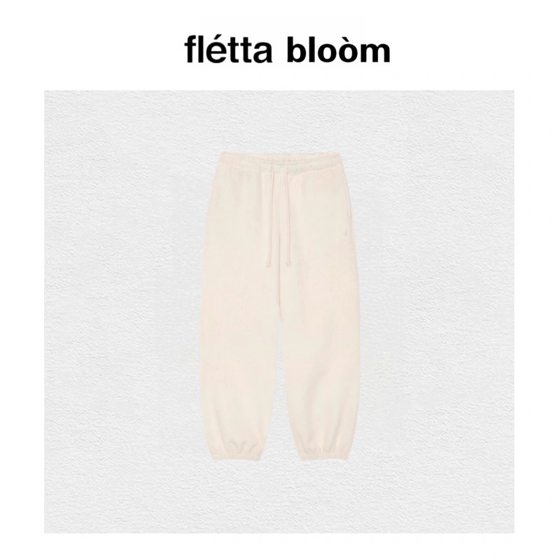 【现货】fletta bloom韩代冬款毛绒束脚松紧腰休闲裤刺绣加厚卫裤,女装/女士精品,大码裤装,淘宝优惠券,粉丝福利购,淘宝优惠卷