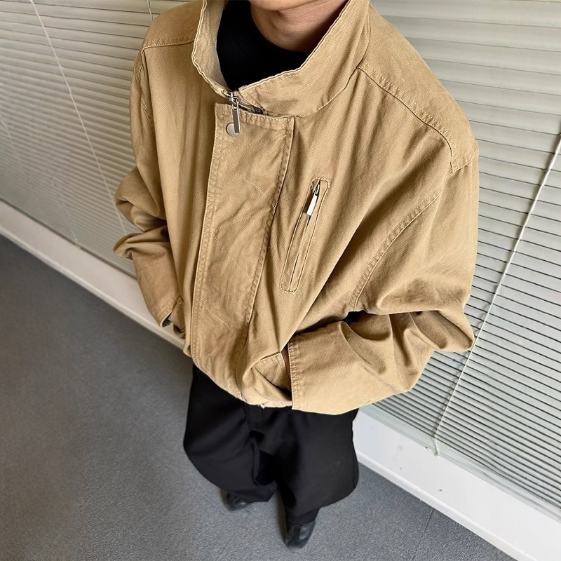 复古底特律工装夹克男春秋季潮牌