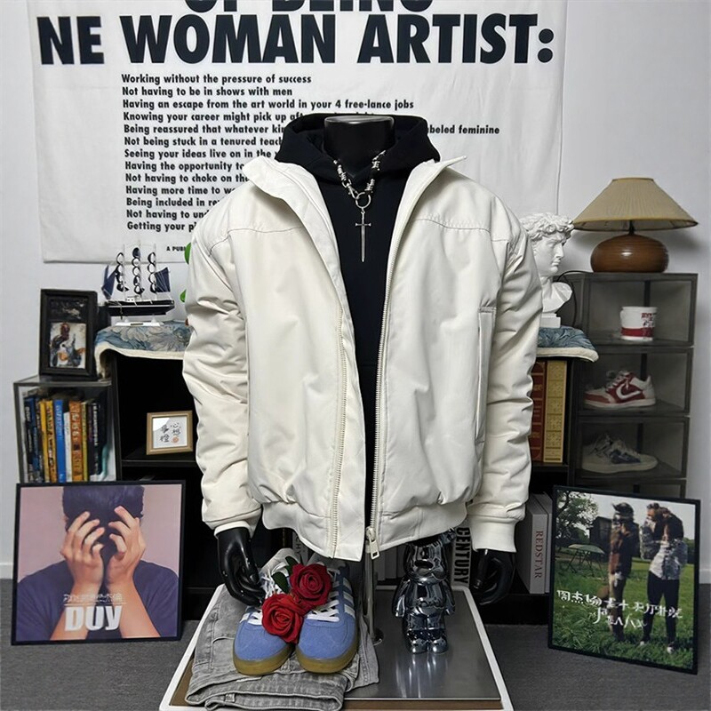 cleanfit立领飞行员夹克男款春秋冬美式复古三防廓形短款工装外套