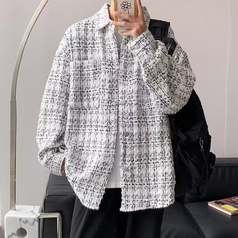 小香风高级感外套男轻奢设计感