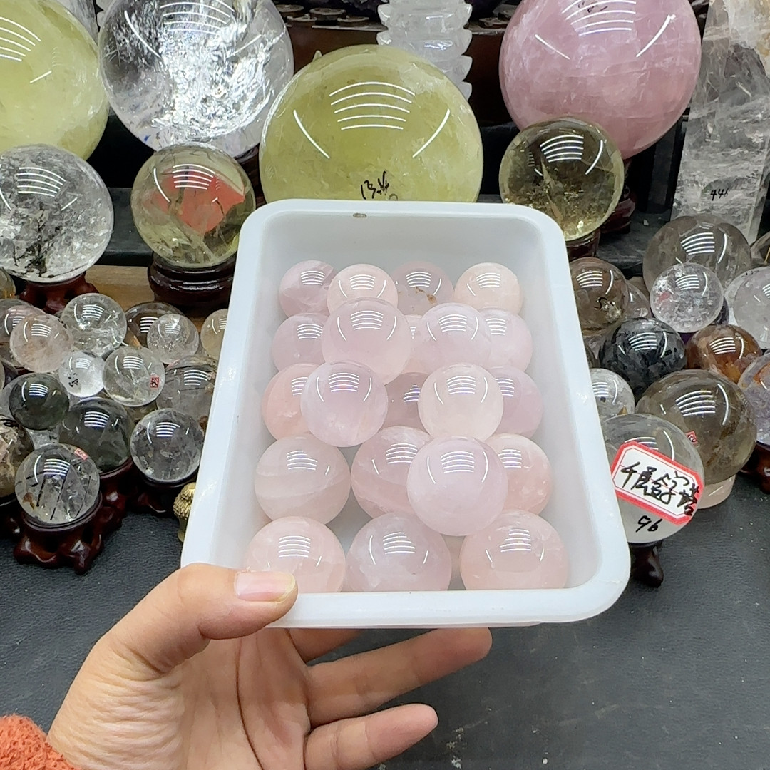 特价粉水晶球一盆,饰品/流行首饰/时尚饰品新,奇石,淘宝优惠券,粉丝福利购,淘宝优惠卷