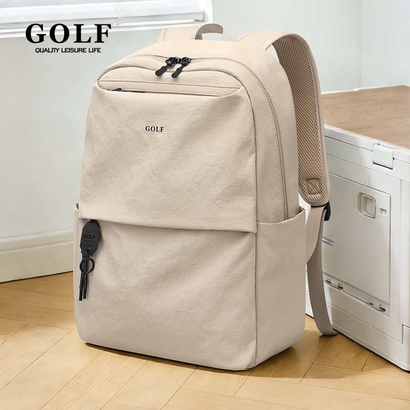 GOLF双肩包新款男女士休闲大容量16寸电脑背包户外旅行包学生书包