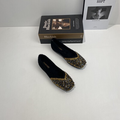 2026新款水钻气质法式绝美方头内增高单鞋女秋款加绒保暖棉鞋冬