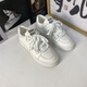 厚底舒适休闲小白鞋 女2025夏新款 时尚 软皮版 百搭圆头系带运动板鞋
