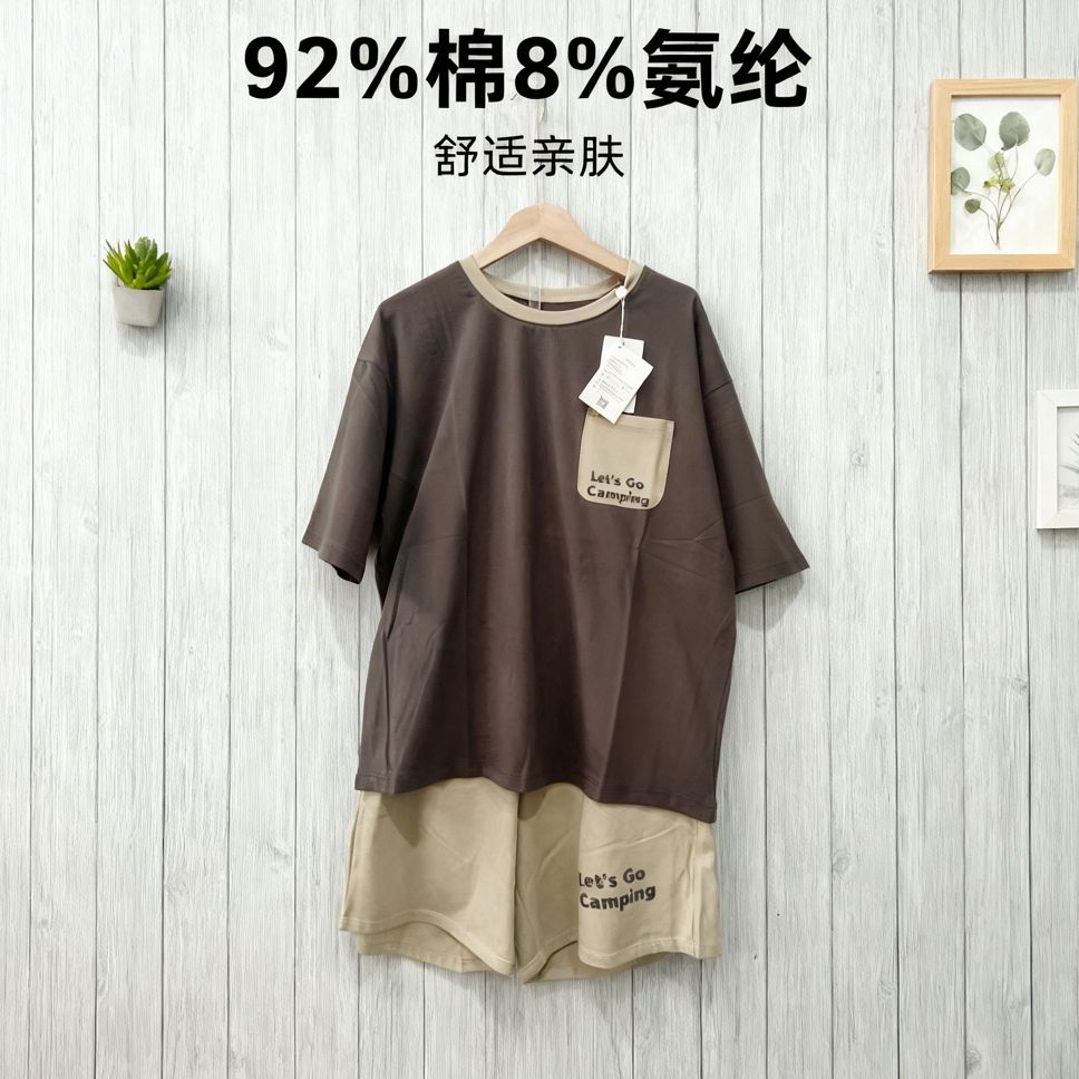 海小丫春夏新款青少年舒适柔软透气可外穿家居服套装2520393图片