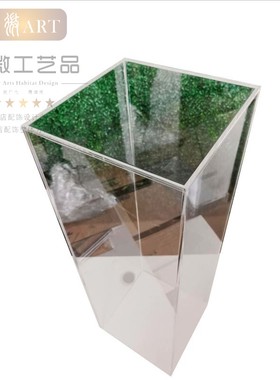 透明几何摆台亚克力艺术底座雕塑