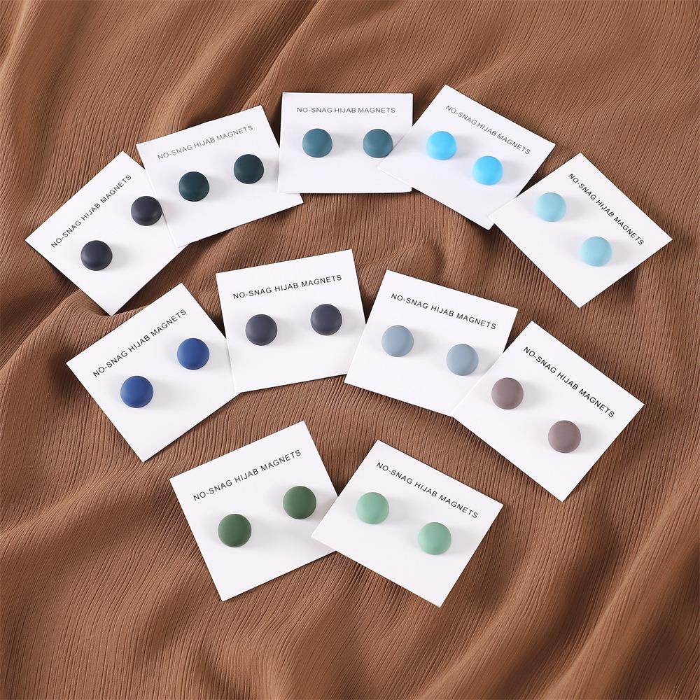 圆形彩色别针围巾强磁扣 丝巾扣高档防走光胸针54色两枚,饰品/流行首饰/时尚饰品新,胸针,淘宝优惠券,粉丝福利购,淘宝优惠卷