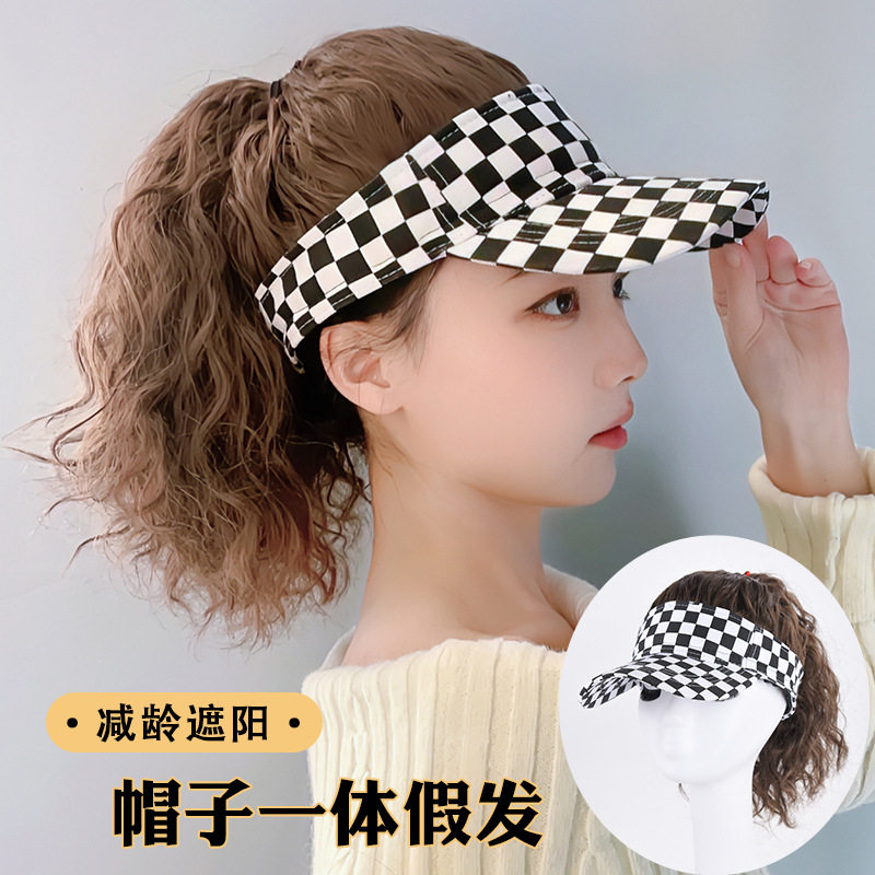 黛丽丝帽子假发女一体夏季