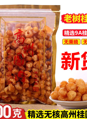 新货特优9A级大果高州桂圆肉500g无核桂圆肉龙眼肉干果泡水无添加