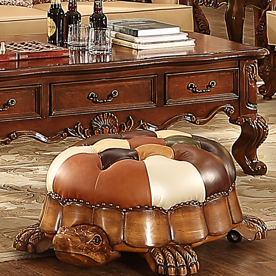 欧式实木矮凳移动乌龟墩客厅多功能换鞋凳超值爆款创意卡通沙发凳