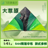 王侉子大草原风筝碳杆544软伞布成人大人专业用微风易飞2024新款