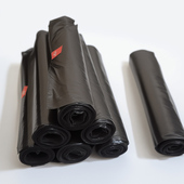 专用加厚垃圾袋优质彩色厨房卫生间家用塑料袋中大号40 口径50cm