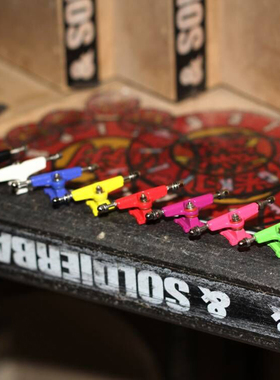 翻 team专业枫木儿童手指滑板男女  D33mm宽桥彩蓝粉黄色以上支架