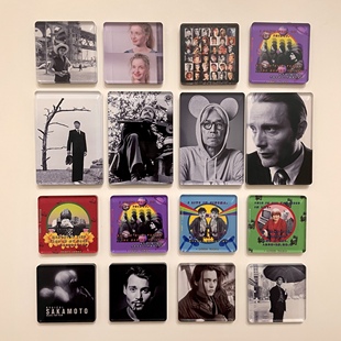 约恩福瑟亚克力磁吸冰箱贴瓦尔达戈达尔李安王家卫黑泽明北野武