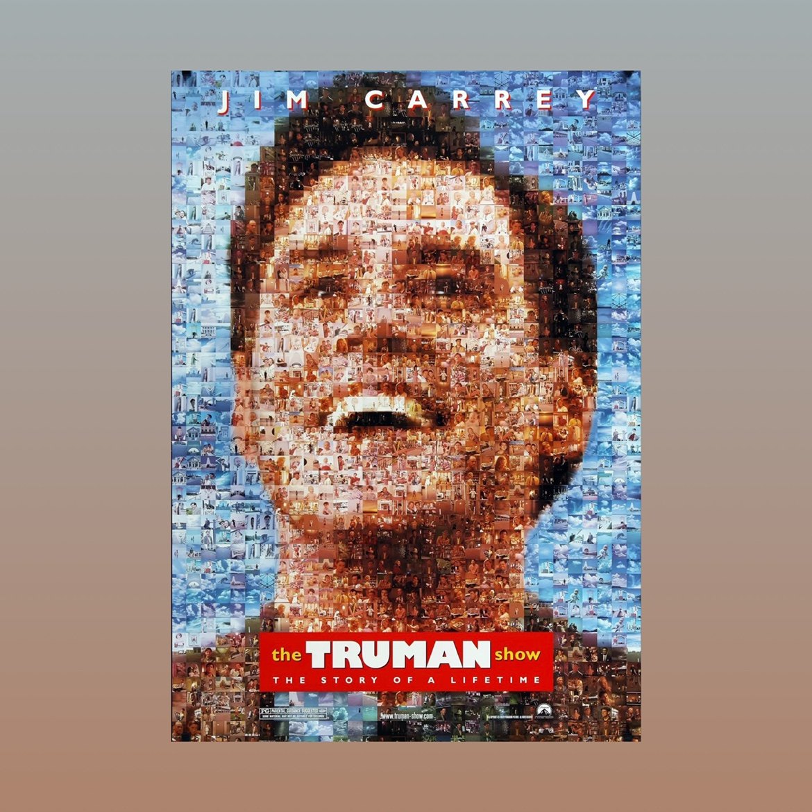 楚门的世界电影海报金凯瑞豆瓣高分电影 the truman show装饰画