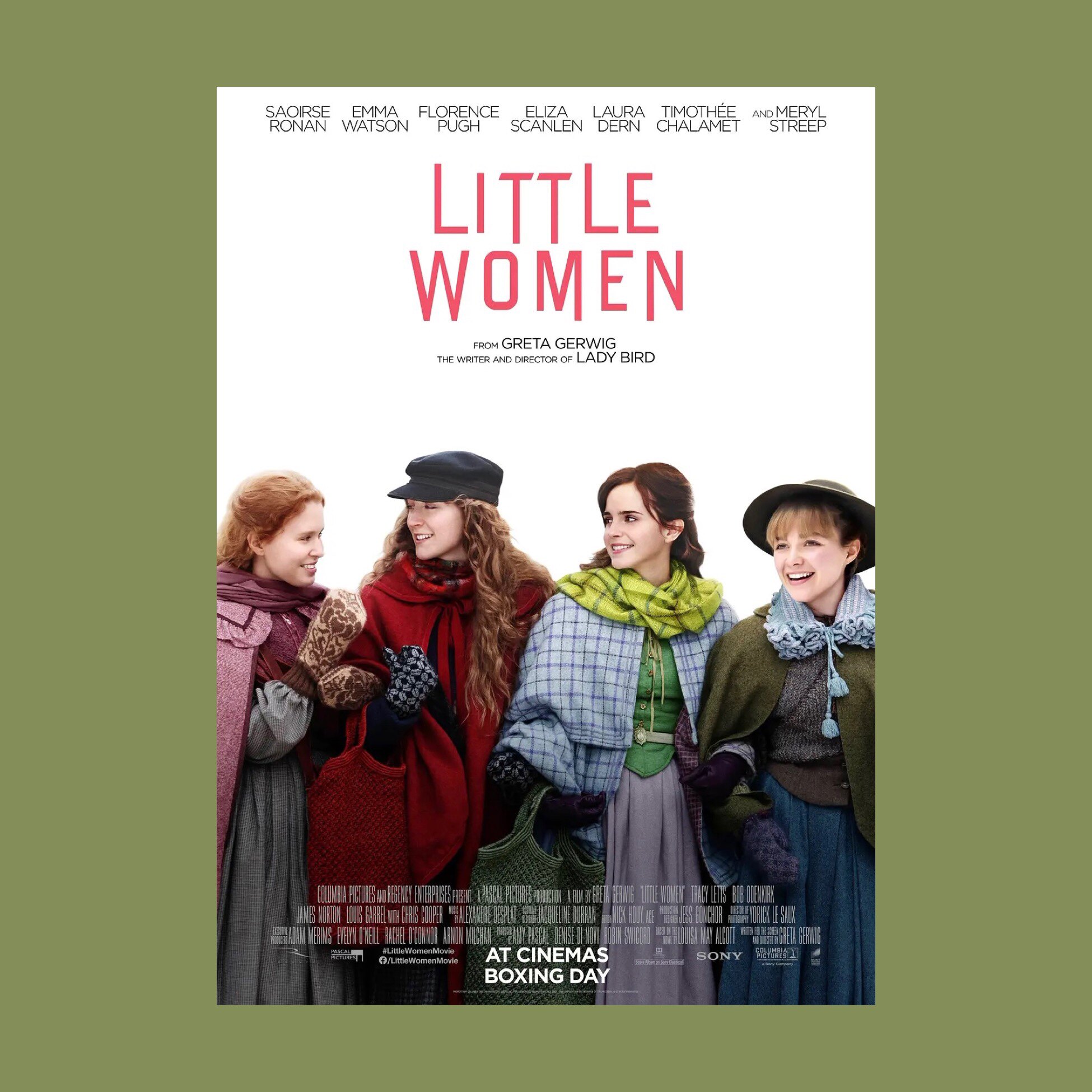 小妇人电影海报西尔莎罗南甜茶艾玛沃森主演电影海报装饰画礼物