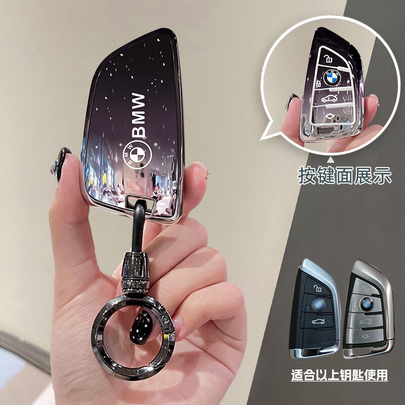 适用于宝马钥匙套3系5系530刀锋1系x5车x3女x1三系i3五系ix3扣x2