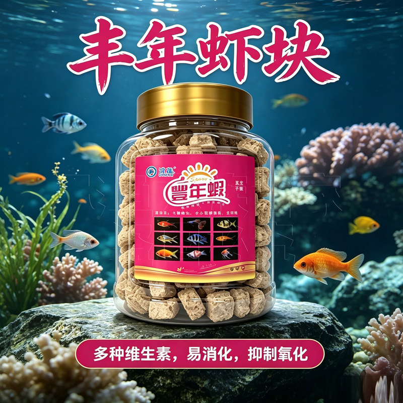 浪花饲料冻干丰年虾块