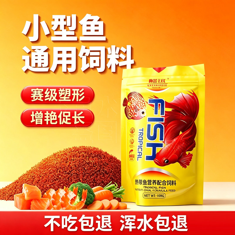 醇尔观赏鱼饲料小型鱼