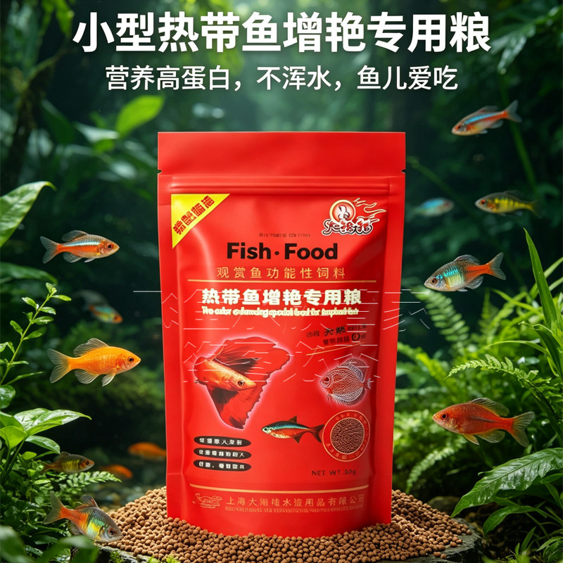 大拇指热带鱼饲料孔雀鱼