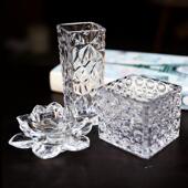 简约玻璃透明花瓶清仓水培植物鲜花客厅装 饰摆件北欧ins风小鱼缸