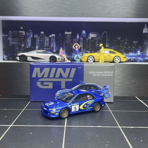 【李先生】MINIGT1:64 #986 斯巴鲁 WRC99 澳洲版5号合金汽车模型