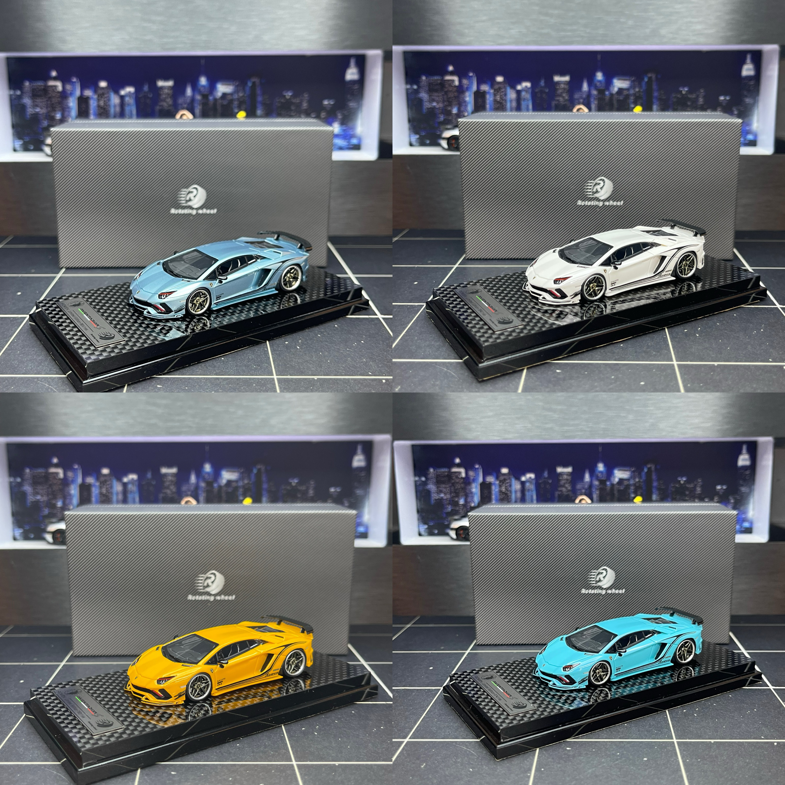 [李先生]RW1:64 兰博基尼Aventador S 大牛Rowen授权限量树脂车模